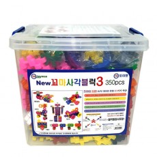 뉴꼬마사각블럭3 350pcs/사각블럭/블럭/블록/장난감